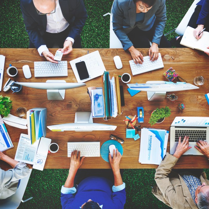 Business People Technology Working Office Concept